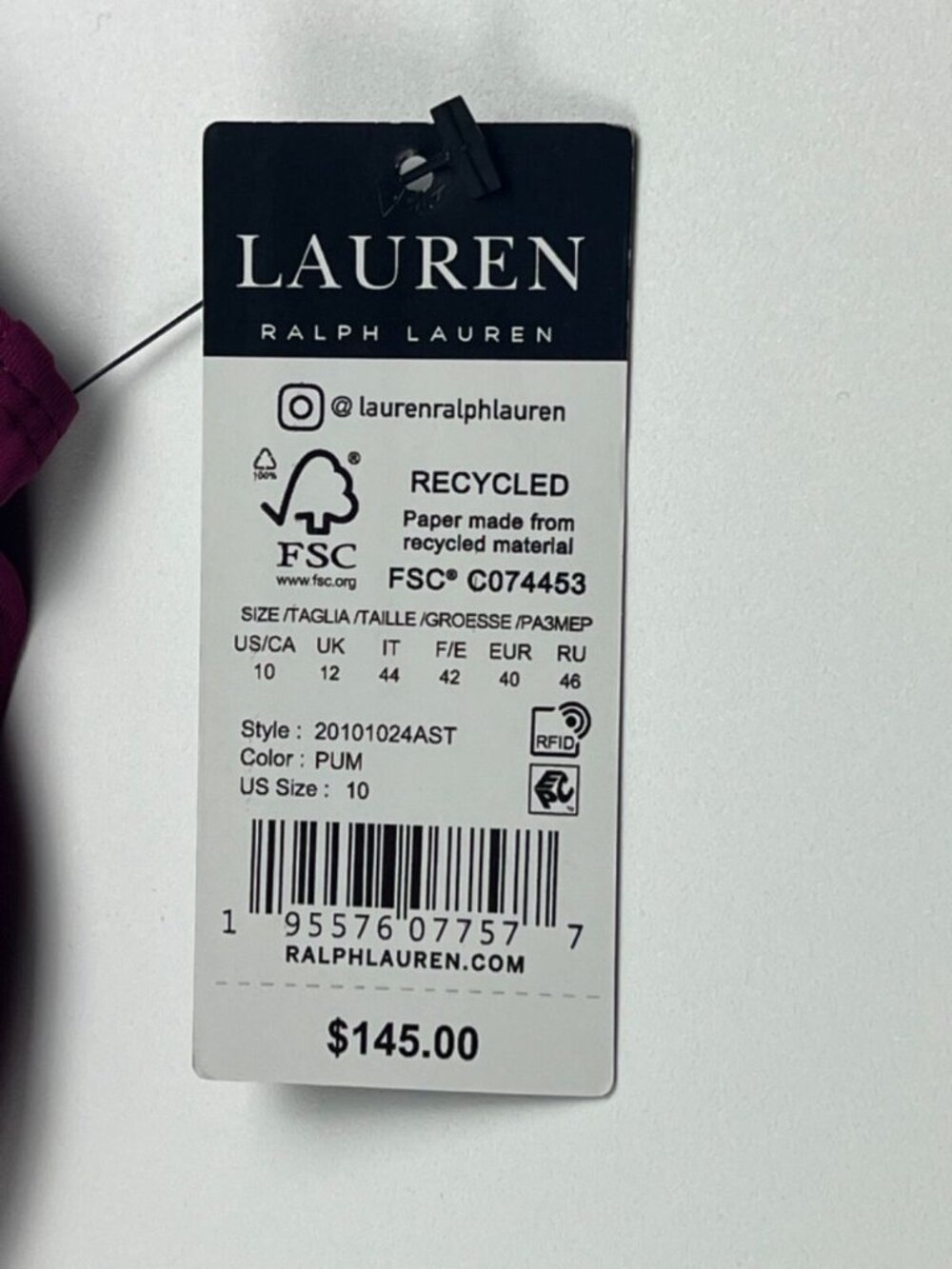 NEW! Lauren Ralph Lauren Womens 10 Slimming Ruched Tankini Top & Bottom NWT $145 - Picture 7 of 7